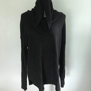 Three Dots Cowl Sweater Black L
